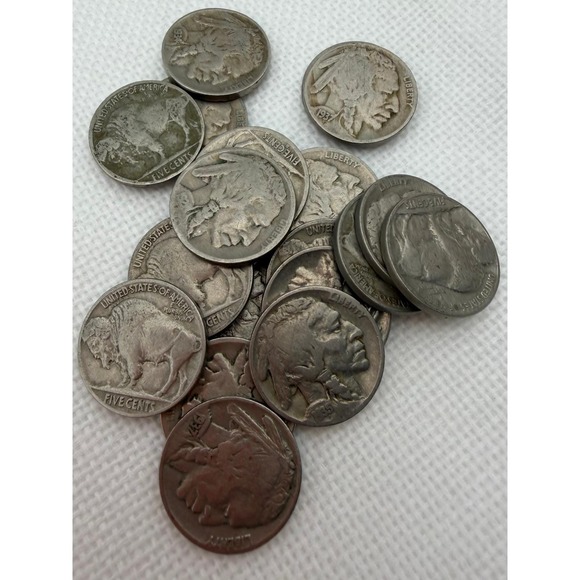 Other - Lot of 20‎ Buffalo Nickels with Visible Dates US Indian Head 5 Cent Coins S153